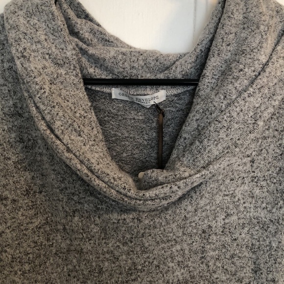 Gray oversized cowl neck sweater - Picture 3 of 3